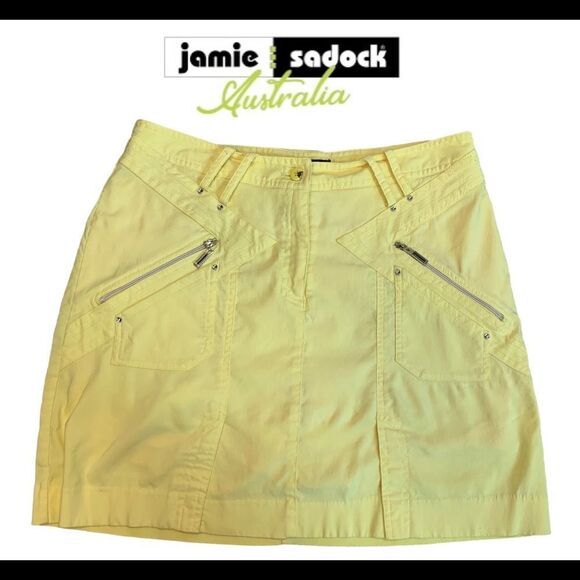 Jamie Sadock yellow golf skirt skort Sz 6/8 - Picture 12 of 12